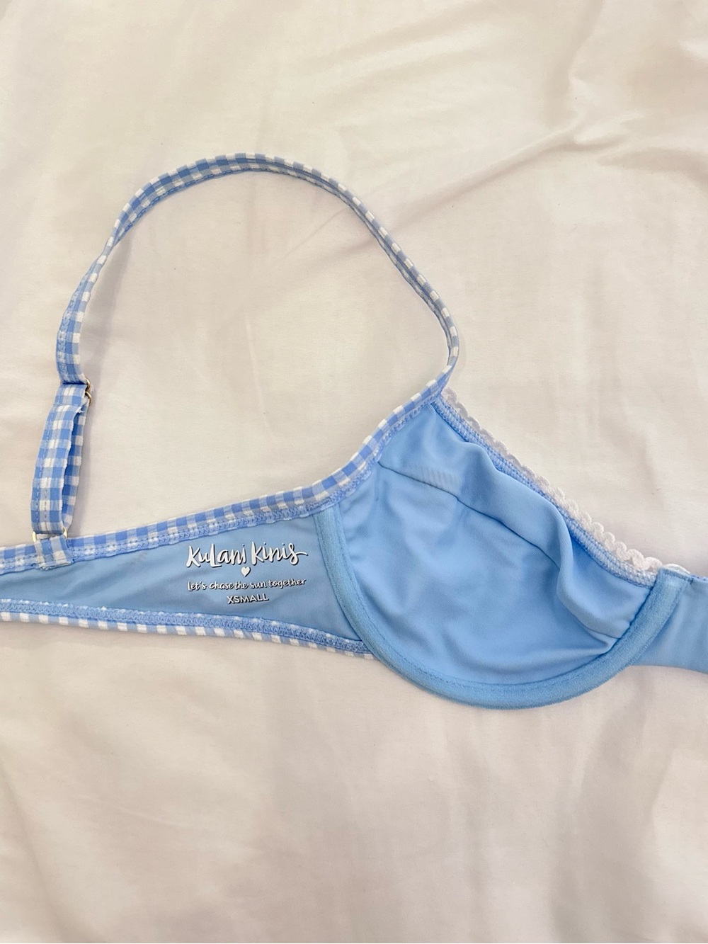 Kulani Kinis Blue Gingham Bikini Set - Picture 4 of 10